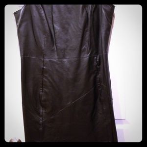 Genuine leather dress